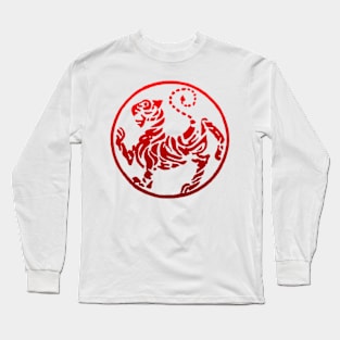 Shotokan Tiger - Red Long Sleeve T-Shirt